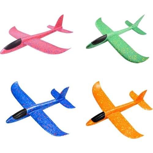 Anti-fall Hand Throwing Flying Airplane Planes Foam Aeroplane Model 48cm Flight Mode Children Toys Outdoor Sport Game Gift