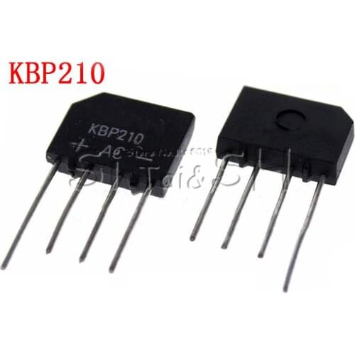 10PCS KBP210 2A 1000V BRIDGE RECTIFIER new and original IC
