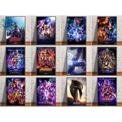 Avengers 4 End Game Marvel Superhero Movie Poster and Prints Wall Painting Art Pictures Living Room Home Canvas Poster Wall Art