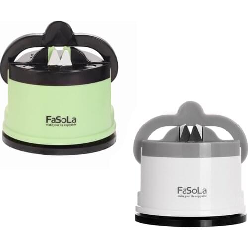 New FASOLA Kitchen Sharpener Knife Scissors Blade Grinder Stone Knives Sharpening Tool Sharpening Machine with Suction Pad