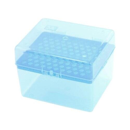 Rectangular 100 Positions Laboratory 1000UL Pipette Pipettor Tip Holder Box