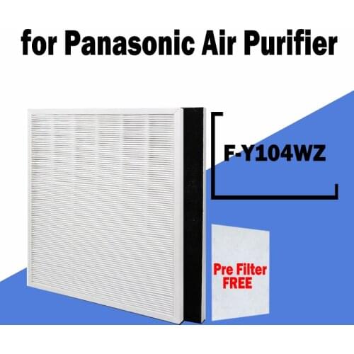 Hepa Dust Filter F-Y104WZ for Panasonic Air Purifier F-P04DCZ F-P04DMZ F-P04DTZ F-P04DXZ PMC30C F-P04DCZ F-P04DMXZ F-PDC30C