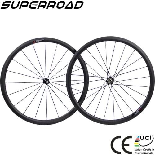 Special Price 25mm Wide 50mm Deep Xiamen 700C Powerway R13 Hub Carbon Wheels Tubeless Wheelset