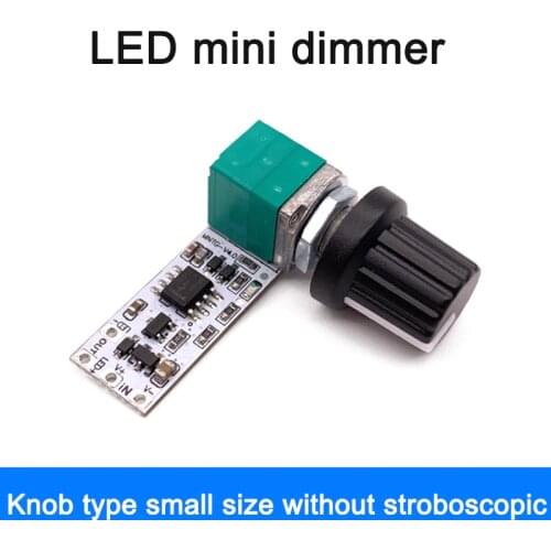 LED Mini Dimmer Constant Voltage Light Bar Microscope Live Fill Light Small Desk Lamp Knob Potentiometer Stepless Module