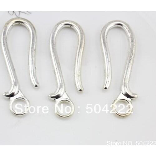 2pcs large Hook toggle clasp bronze or antique silver zinc alloy jewelry accessory 71X24MM