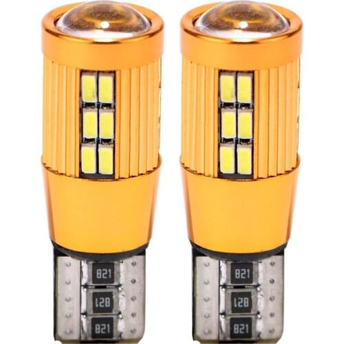 LEEPEE 2Pcs/Set Clearance Lights Dome Reading Light T10 3014 30SMD DC 12V Auto Licence Plate Light Car-styling