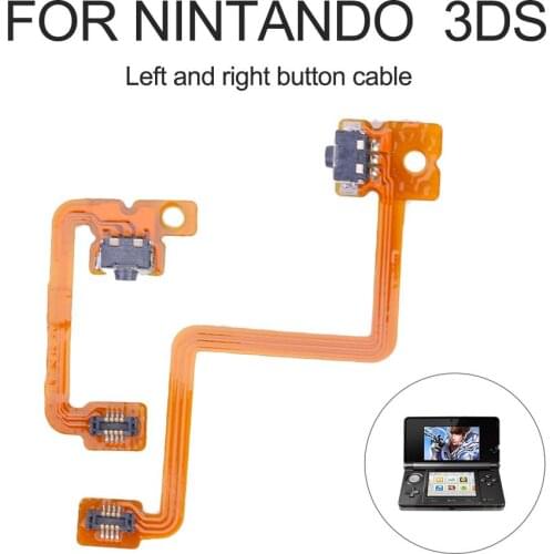 2pcs L/R Left Right Shoulder Button with Flex Cable Fit for Nintend 3DS Audio Control For Ndsi Tablet Replacement Repair Parts