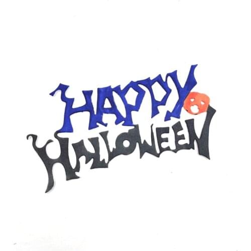203F Happy Halloween Metal Cutting Dies Stencil DIY Scrapbooking Album Paper Card Template Mold Embossing Craft Decoration