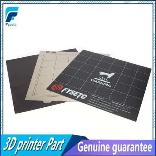 300X300mm Spring Steel Sheet + Magnetic Heatbed Build Surface B Plate Sheet + Sticker For CR10S Tevo Lulzbot Taz6