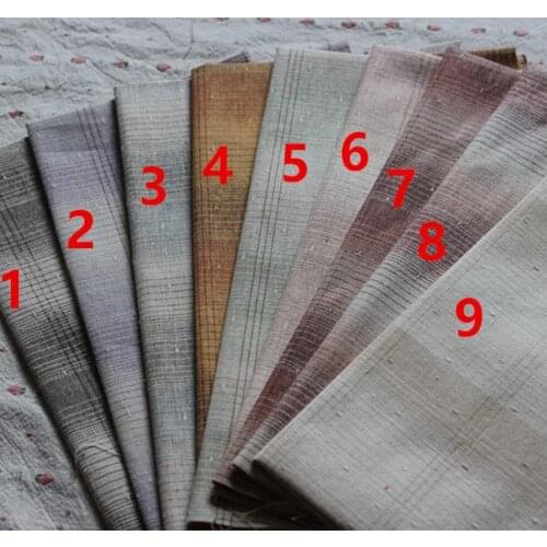 50*140cm Basic Patchwork Japanese Yarn Dyed Cotton Fabric Handmade Sewing Purse Craft Tissue Upholstery Quilting Fabric