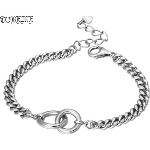 100% 925 Siilver Chain Bracelet 925 Sterling Silver Women Bracelet Real Silver Good Luck Bracelet