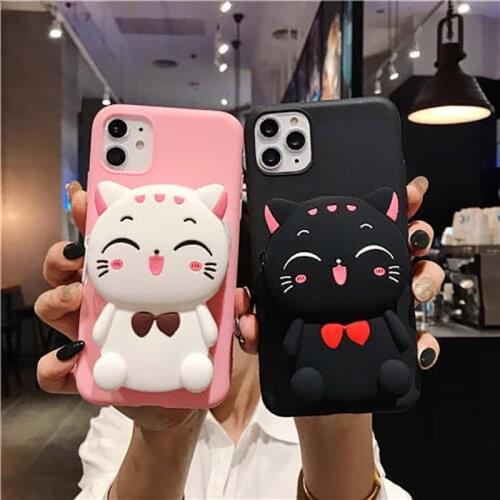 Case For Huawei Y7A Y9A Y5 2019 Y6 Y7 Y9 2018 Y5P Y7P Honor 8S 8A 8X 9A 9S 9C 9X 7A 3D Silicon Coin Bags Phone Potective Funda