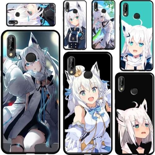 Shirakami Fubuki Hololive For Huawei P20 P40 P30 Pro Mate 20 Lite Nova 5T P Smart 2019 2021 Case For Honor 10i 9X 8X