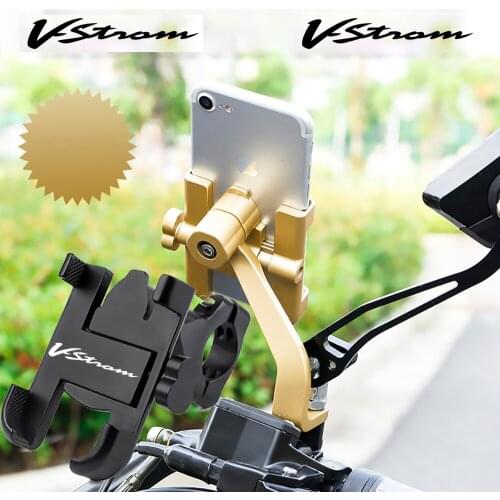 For Suzuki V-STROM 650 VSTROM DL650 Universal Alloy Motorcycle Handlebar Phone Holder Stand Mount For Motorcycle Accessories
