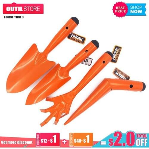 FGHGF Mini Gardens Flower Tool Set Shovel Seeder Paws Agricultural Steel Gardening Garden Planting Tools Spade Hoes Scoop