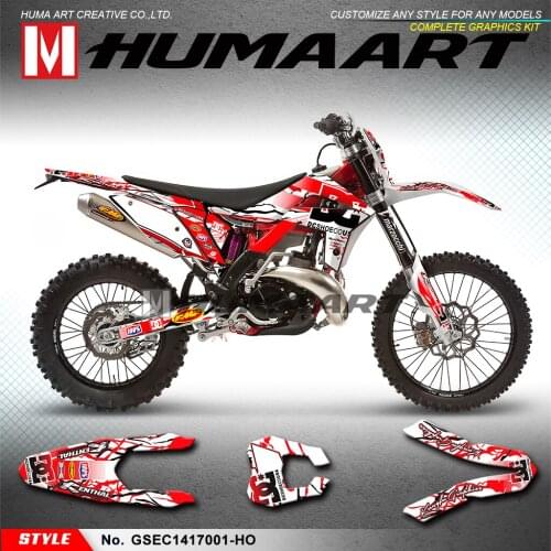 HUMAART MX Graphics Vinyl Sticker Decal Kit for Gas Gas EC 125 200 250 300 450 EC125 EC200 EC250 EC300 EC450 2014 2015 2016 2017