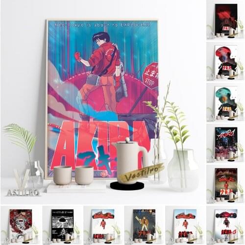 Classic Japanese Anime Akira Cartoon Role Vintage Poster Otaku Bedroom Living Room Home Decor Fans Collection Retro Wall Picture