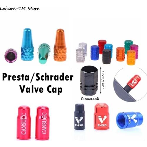 Valve Cap Bike Aluminium Alloy Valve For Bicycles Caps Tire Dust Cover