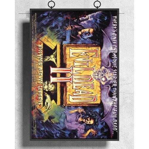 L038 EVIL DEAD II 2 Dead by Dawn Movie Horror (1987) Silk Fabric Poster Art Decor Indoor Painting Gift