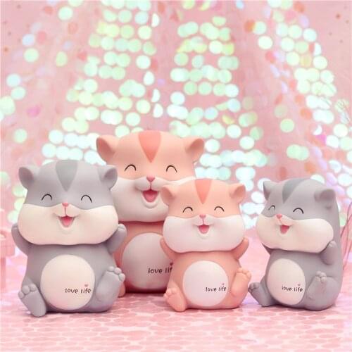 Cute Animal Mouse Safe Piggy Bank Resin Crafts Deposit Box Childrens Money Saving Bank Birthday Gifts Hidden Cash Boxes Kawaii