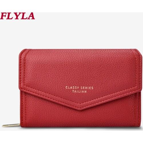 New style ladies wallet short style fashion multifunctional wallet zipper wallet Purse