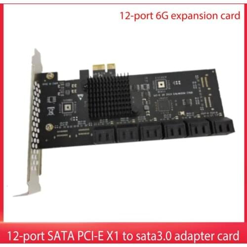 SATA PCI-E X16 to SATA 3.0 20/24 Ports Expansion Card 6G/3G/1.5G SATA Hard Drives Adapter Card Converter with Heat Sink