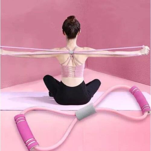 Rally Rope Yoga Eight-character Pull Rope Plastic Chest Rubber Band Elastic Stretch Band Elastic Rope