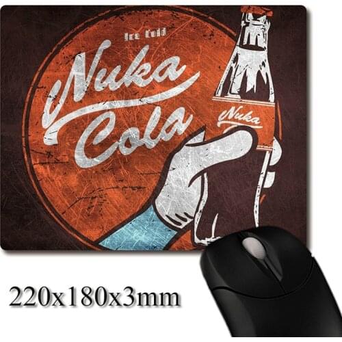 Nukacola poster of PC Game Nuka Cola CG printed Heavy weaving anti-slip rubber pad office mouse pad Coaster Party favor gifts
