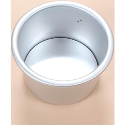 DIY 2 Inch Round Cake Pan Mold Aluminum Alloy Donut Bread Cake Pastry Pan Baking Mould for Home Bakery Baking Decoration Tools
