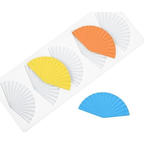 Diy Silicone Chocolate Decorative Mold 5 Fan Fondant Candy Mould Cake Decorating Making Home Kitchen Handmade Baking Tools