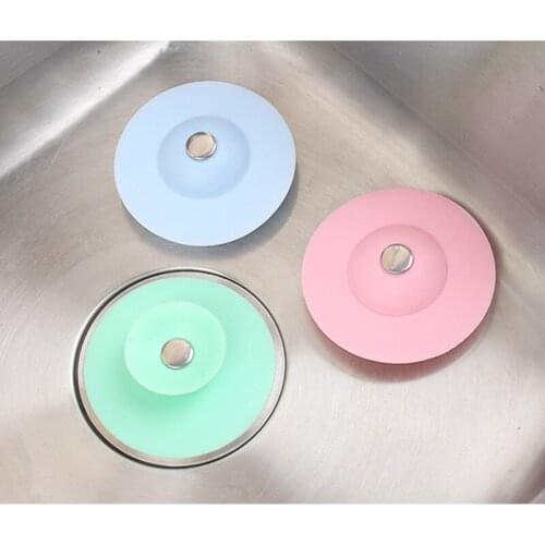 Silicone Floor Drain Hair Stopper Bathtub Plug Bathroom Kitchen Basin Stopper Sink Strainer Basin Water Stopper
