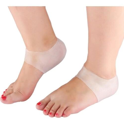 Silicone Heel Socks Gel Footing Care Pad With Hole Feet Cracked Skin Moisturizing Foot Care Anti Cracking Protective Sleeve