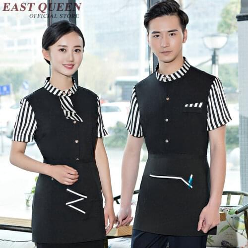 Restaurant waitress uniforms hotel restaurant waitress uniforms new design waitress uniform uniforms for waiters NN0148 W