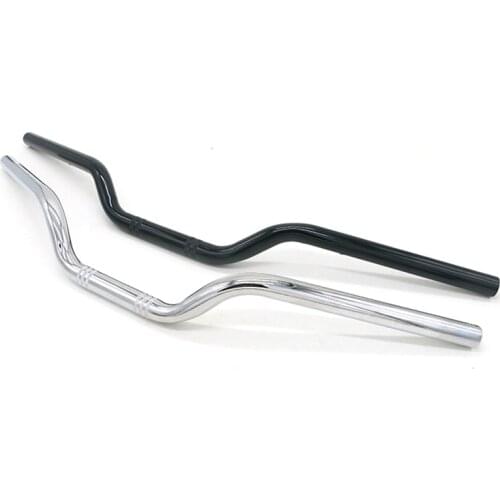 22MM Universal Motorcycle Refit Handlebar Retro Black Modified Handle Bars for Motorbike Classic Scooter Handlebars Motor Bar