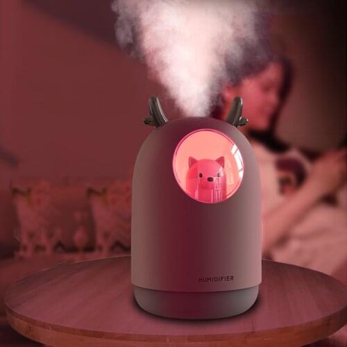 New Cute Bear Humidifier 300ml mini USB Diffuser Bedroom Mute Air Humidifier