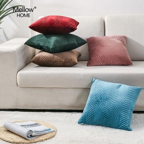 Striped Geometry Throw Pillows 45*45 Waist Cushion Cover Sofa Bedroom Decorative Plush Cushion Cover Home Decor Pillow Cover