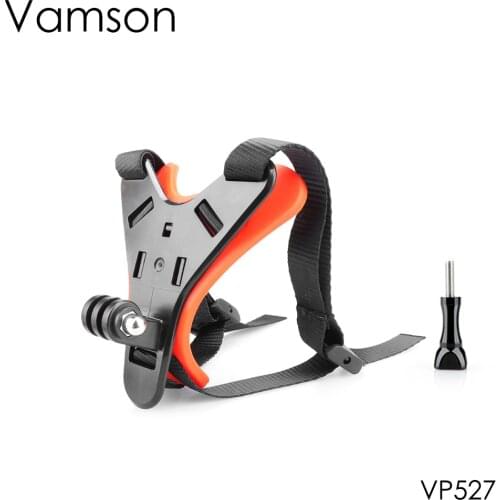 Vamson motorcycle helmet chin bracket for Go Pro Hero 7 6 5 4 camera accessories for DJI OSMO Action for Xiaomi yi 4K VP527