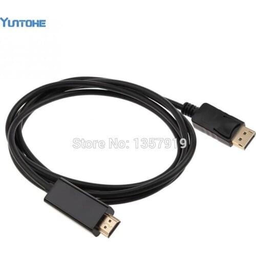 3M / 10FT1.8M / 6FT DisplayPort Display Port DP Male to HDMI-compatible Male Cable Adapter Connector 1080p for HDTV PC 100pcs