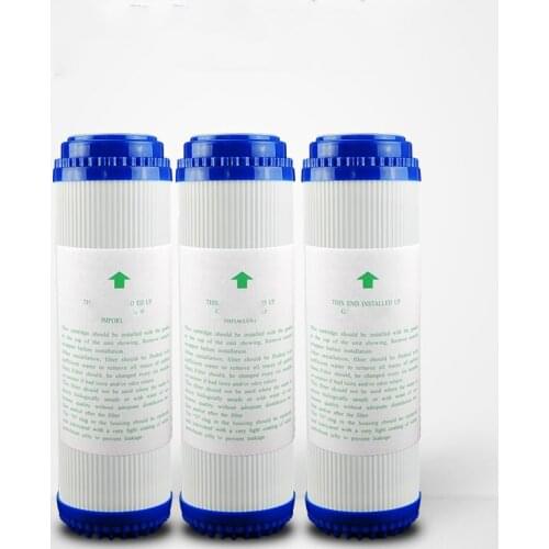 3pcs 10 inch GAC Granular Activated Carbon Block Water Filter Cartridge Replacement Purifier Water purifier UDF Replacement