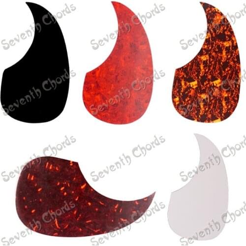 3 Pcs 40 " 41 " Comma Shape Drop Shape Pickguard Pick Guard Anti-scratch Plate for Acoustic Guitar Replacement - Multicolor