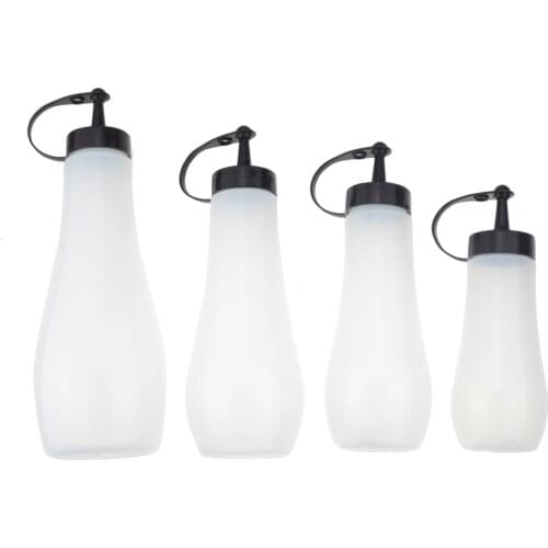 360/ 480/ 720ML Kitchen Plastic Squeeze Bottle Condiment Dispenser for Sauce Vinegar Oil Ketchup Cruet Kitchen Accessories