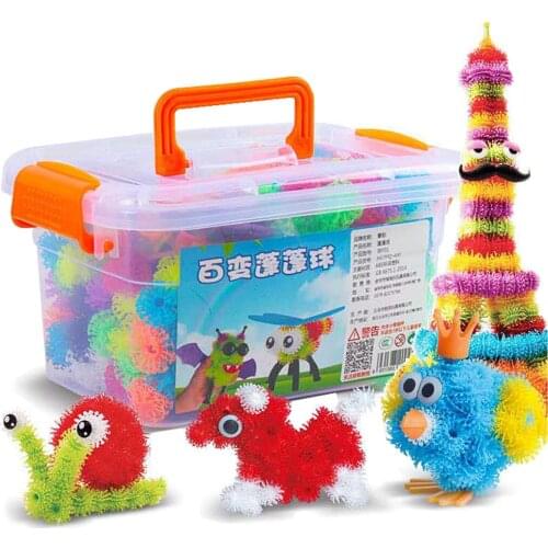 400 Pieces Sticky Balls Educational Set,Learning Toys, 3D Sticky Balls for Boys