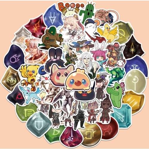 50Pcs Final fantasy Game Graffiti Stickers Decoration Mobile Phone Case Luggage Laptop Waterproof High Quality Decal Toy Sticker