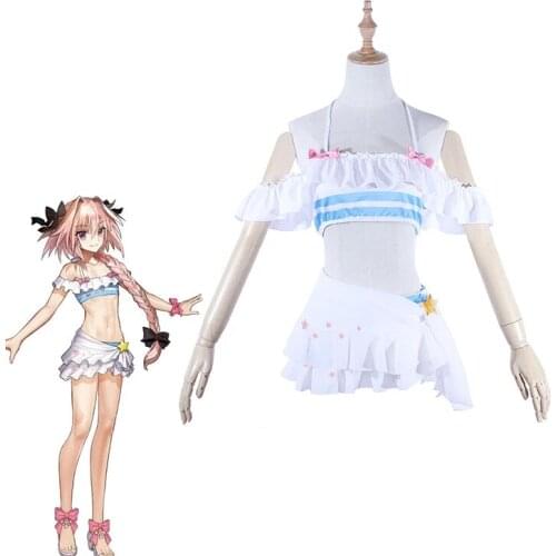 Anime Fate Apocrypha Rider Astolfo Swimsuit Cosplay Costume Custom size