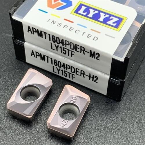 APMT1604 PDER M2 H2 VP15TF carbide insert milling cutter APMT 1604 M2 H2 LY15TF end milling cutter CNC milling cutter
