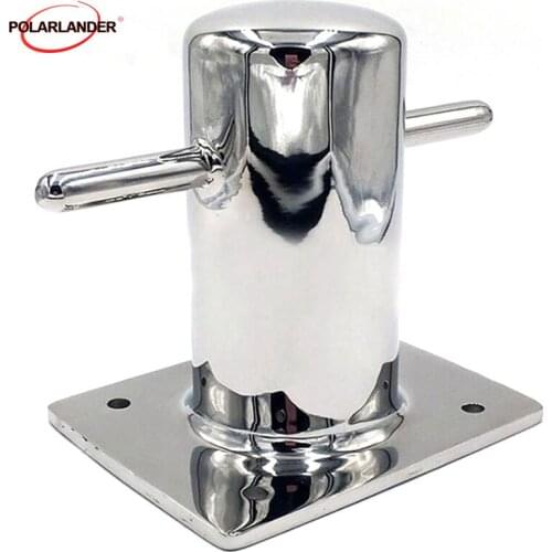Kayak Canoe Mooring Cleat Stainless Steel Bollard Boat Kayak Yacht Single Cross Boating Accessories Boating Hardware