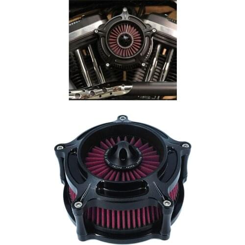 Black Spike Air Cleaner Intake Filter For Harley Sportster XL 883 Dyna V-Rod Softail Fat Boy Touring Ultra FLHR FLHX FLSTN
