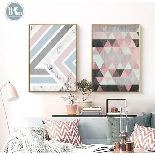 Nordic style Geometric abstract Wall Art picture contracted Canvas prints Morden art bedroom livingroom Painting home decor