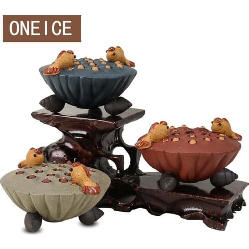 Yixing Tea Play Tea Pet Play Fortune Lotus Seed Decoration Clay Teapet Accessories