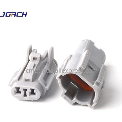 5 Set Female Male Kit 2 Pin Auto Daytime Running lamp Connector Automotive 7123-1424-40 with terminals